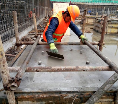 Construction and installation preparation of building seismic isolation